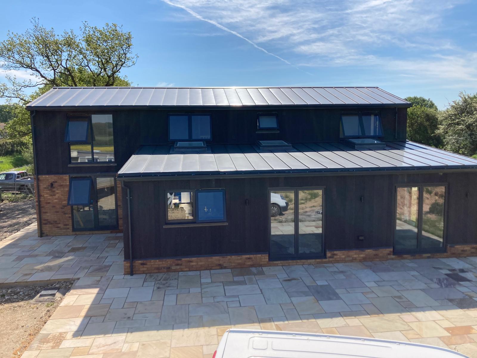 A recent New-Cladd commercial standing-seam roof installation