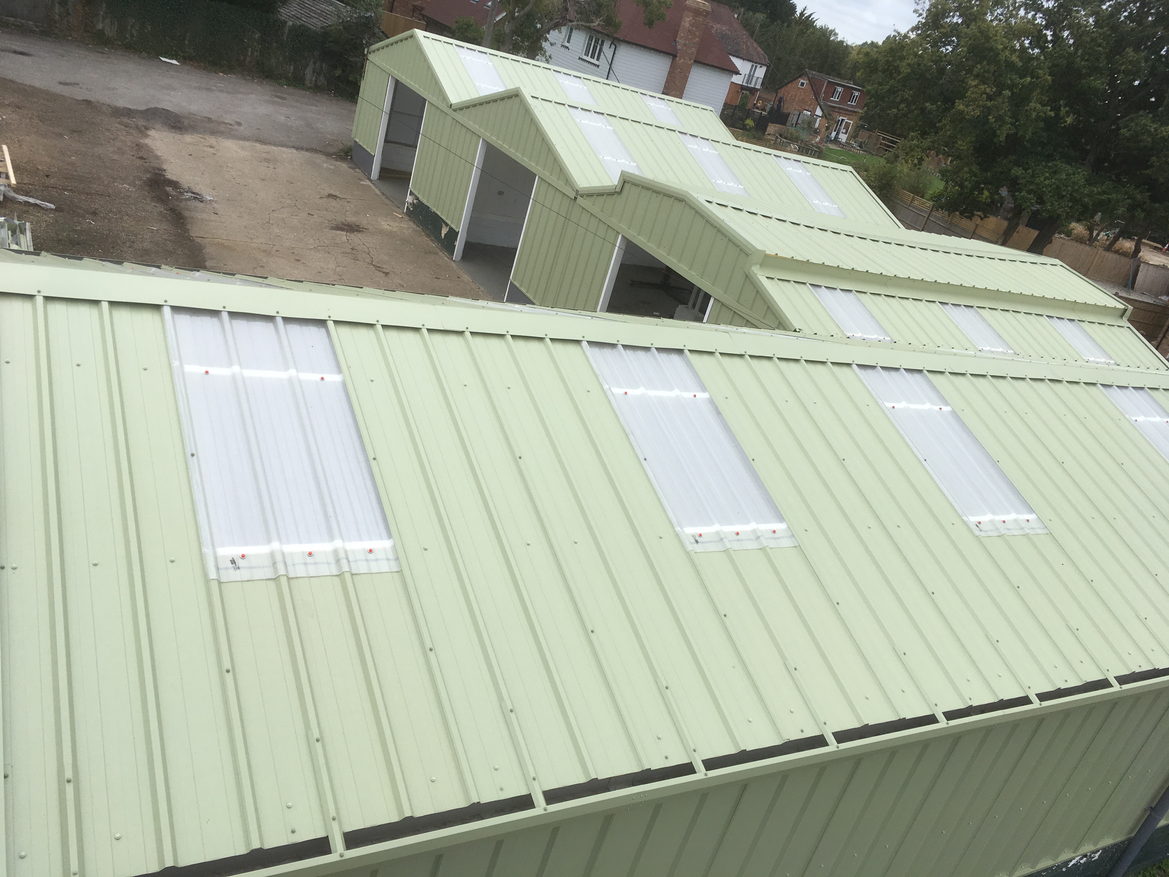 Industrial roofing work